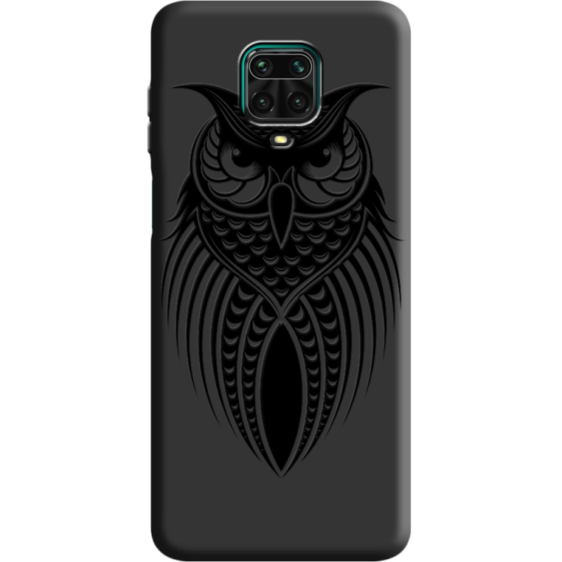 Черный чехол BoxFace Xiaomi Redmi Note 9S Owl