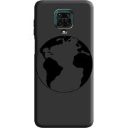 Черный чехол BoxFace Xiaomi Redmi Note 9S Earth