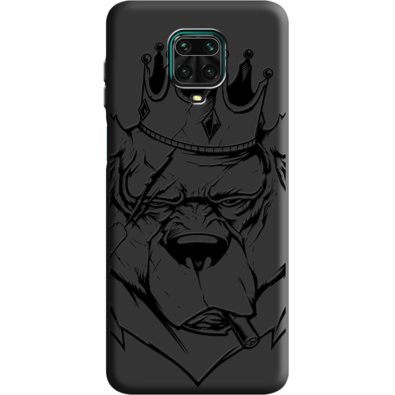 Черный чехол BoxFace Xiaomi Redmi Note 9S Bear King