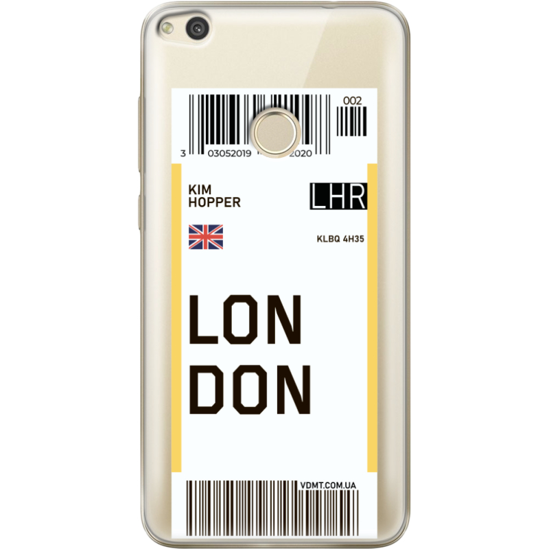 Прозрачный чехол Uprint Honor 8 Lite Ticket London