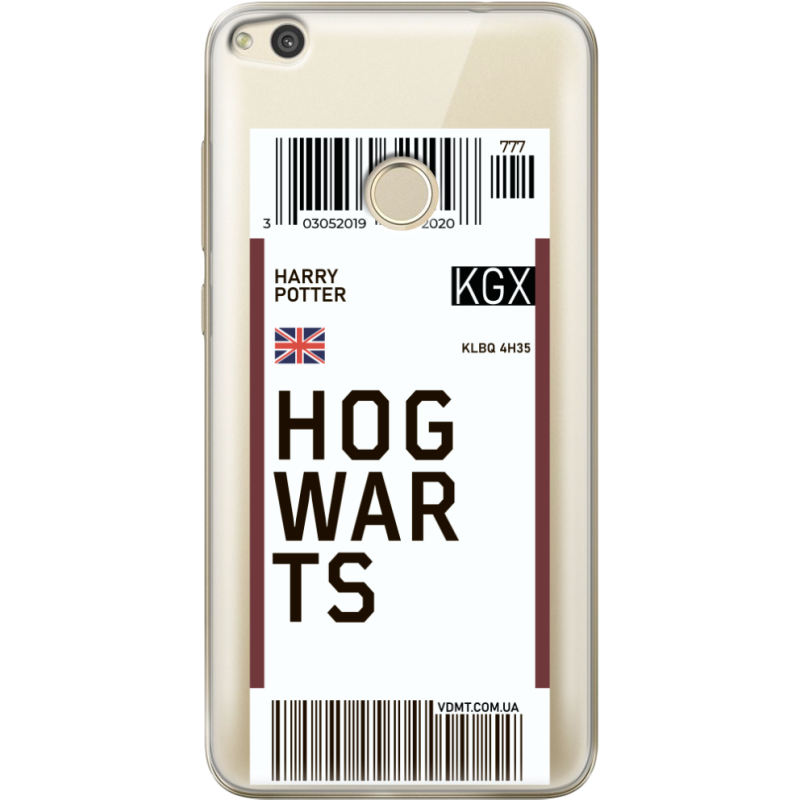 Прозрачный чехол Uprint Honor 8 Lite Ticket Hogwarts