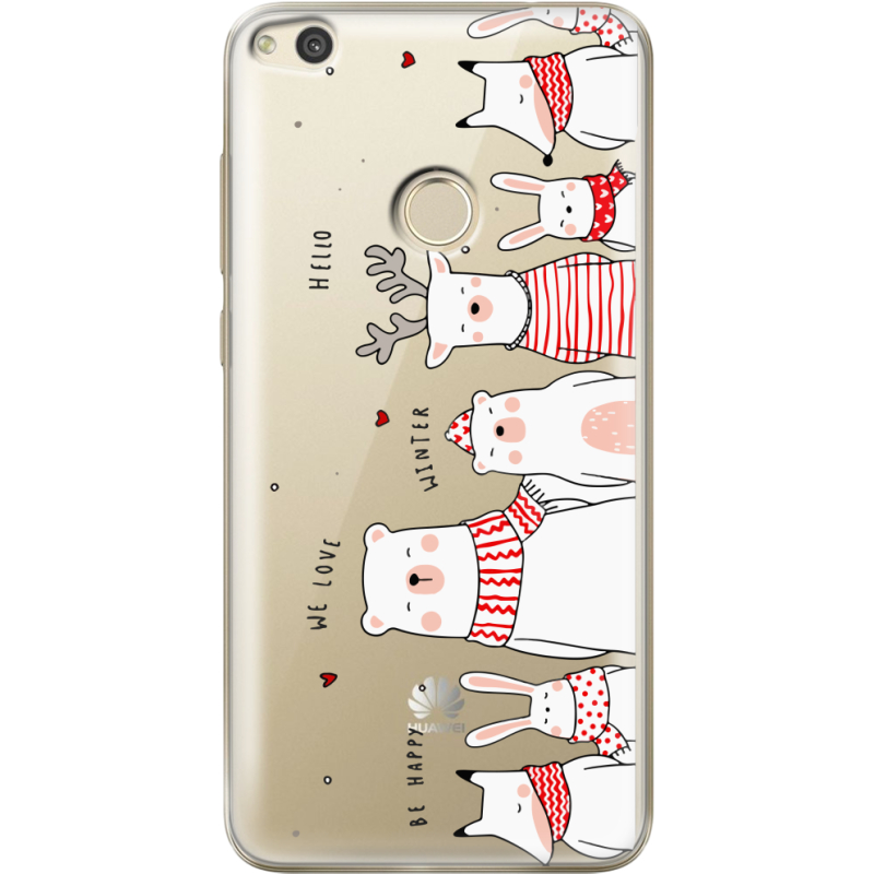 Прозрачный чехол Uprint Honor 8 Lite The Friendly Beasts