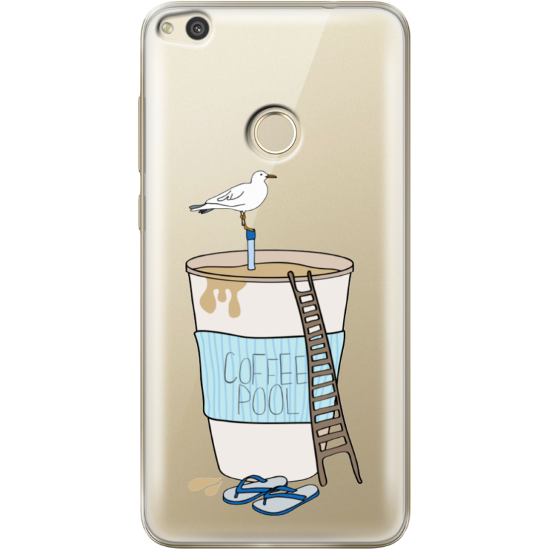 Прозрачный чехол Uprint Honor 8 Lite Segull in Cofee Pool