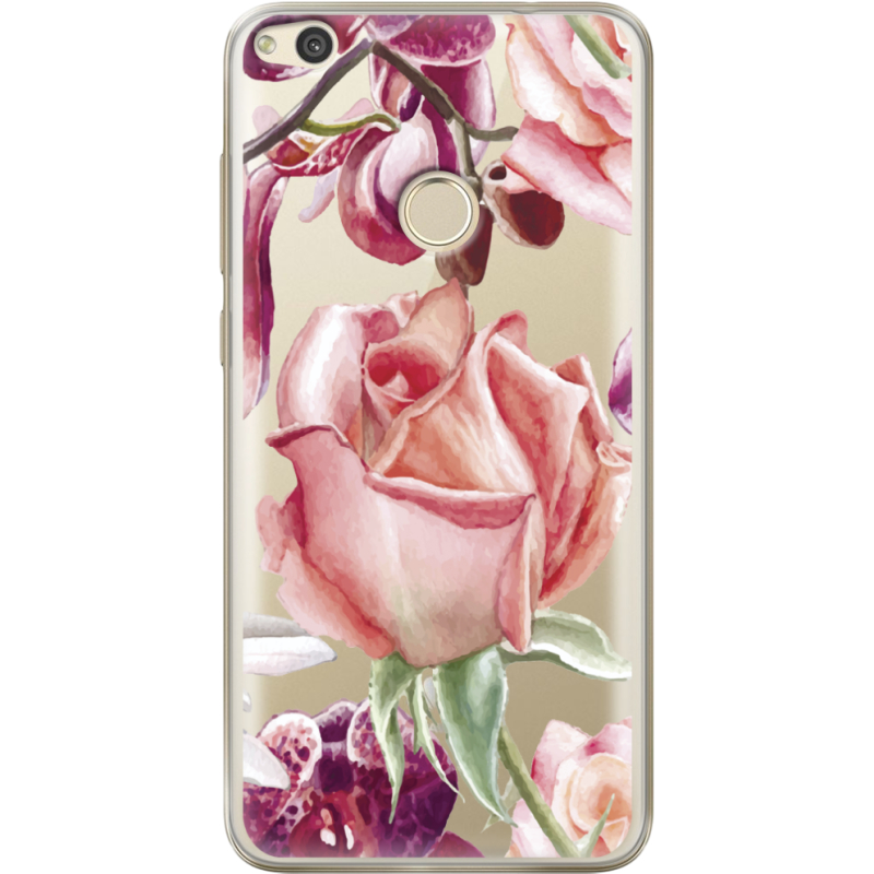 Прозрачный чехол Uprint Honor 8 Lite Rose