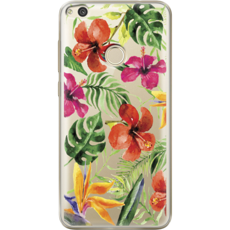 Прозрачный чехол Uprint Honor 8 Lite Tropical Flowers