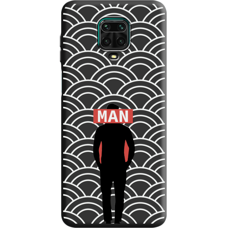 Черный чехол BoxFace Xiaomi Redmi Note 9 Pro / 9 Pro Max Man Pattern