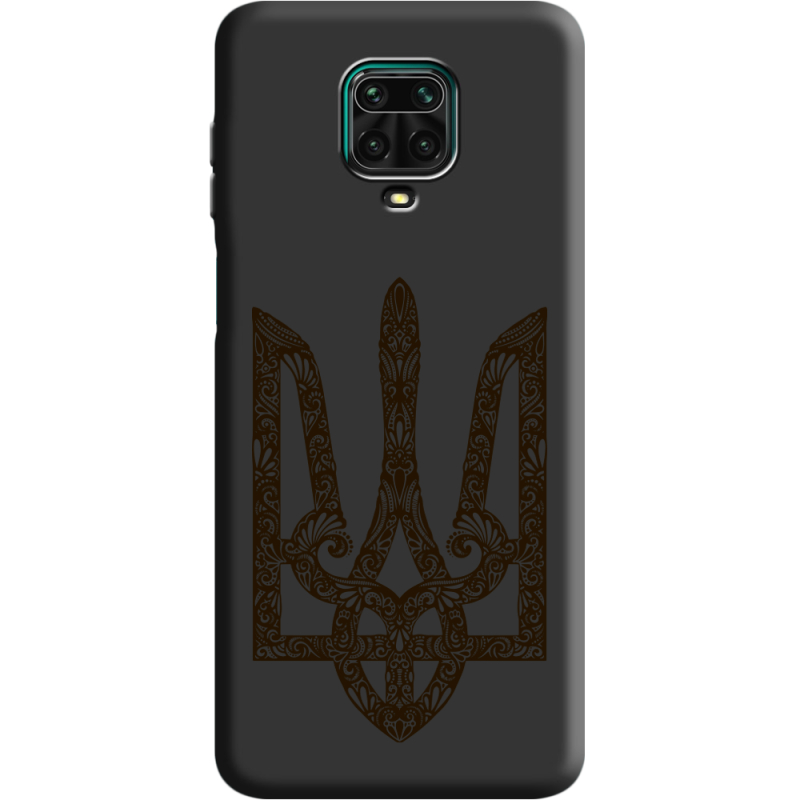 Черный чехол BoxFace Xiaomi Redmi Note 9 Pro / 9 Pro Max Ukrainian Trident