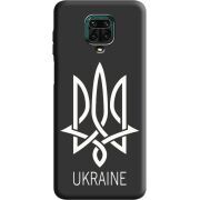 Черный чехол BoxFace Xiaomi Redmi Note 9 Pro / 9 Pro Max Тризуб монограмма ukraine