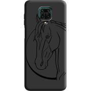 Черный чехол BoxFace Xiaomi Redmi Note 9 Pro / 9 Pro Max Horse