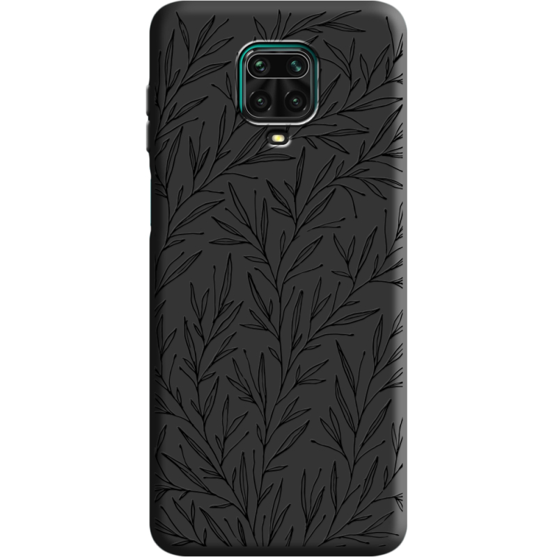 Черный чехол BoxFace Xiaomi Redmi Note 9 Pro / 9 Pro Max Leaves