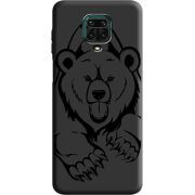 Черный чехол BoxFace Xiaomi Redmi Note 9 Pro / 9 Pro Max Grizzly Bear