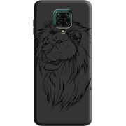 Черный чехол BoxFace Xiaomi Redmi Note 9 Pro / 9 Pro Max Lion