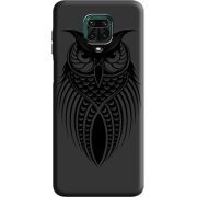 Черный чехол BoxFace Xiaomi Redmi Note 9 Pro / 9 Pro Max Owl