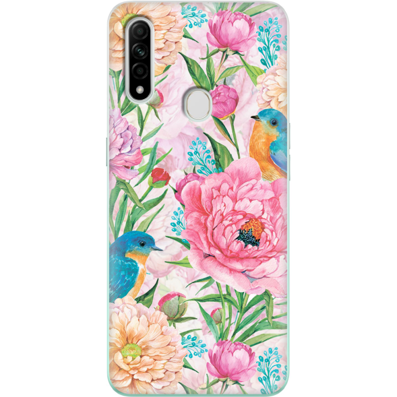 Чехол BoxFace OPPO A31 Birds in Flowers