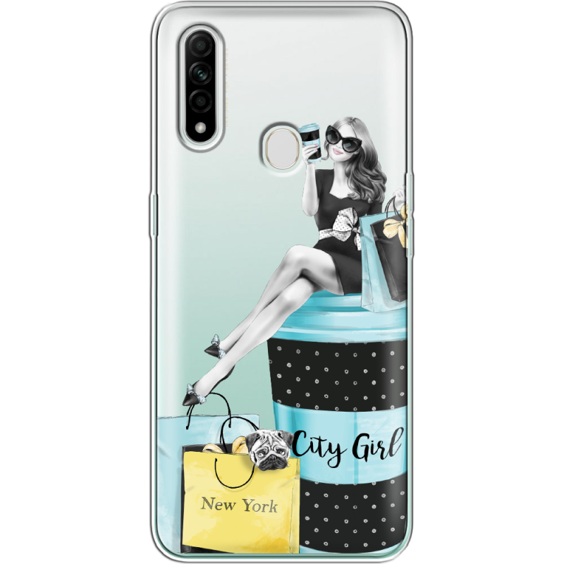 Прозрачный чехол BoxFace OPPO A31 City Girl