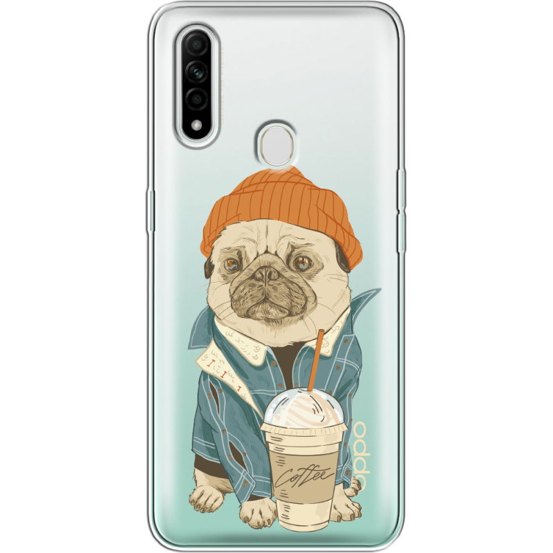 Прозрачный чехол BoxFace OPPO A31 Dog Coffeeman