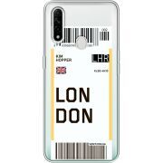 Прозрачный чехол BoxFace OPPO A31 Ticket London