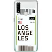 Прозрачный чехол BoxFace OPPO A31 Ticket Los Angeles