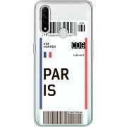 Прозрачный чехол BoxFace OPPO A31 Ticket Paris