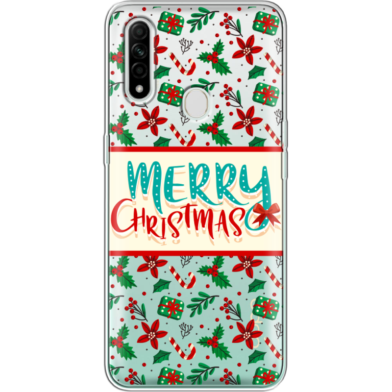 Прозрачный чехол BoxFace OPPO A31 Vintage Christmas Pattern