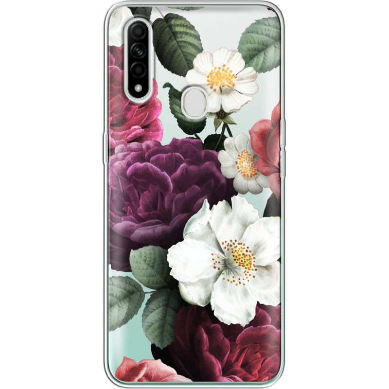 Прозрачный чехол BoxFace OPPO A31 Floral Dark Dreams