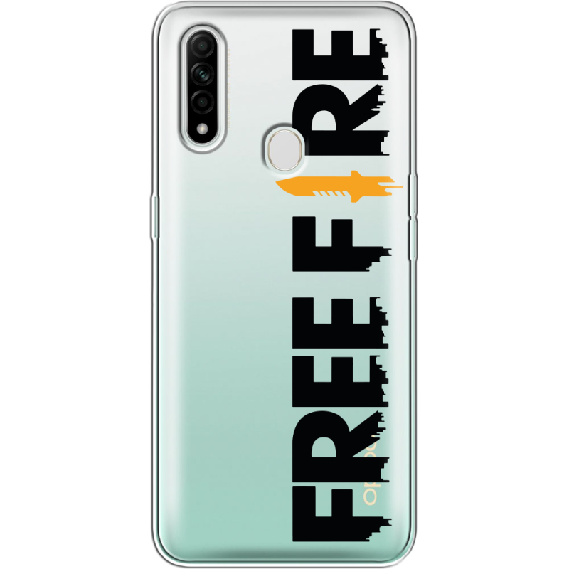 Прозрачный чехол BoxFace OPPO A31 Free Fire Black Logo