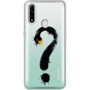 Прозрачный чехол BoxFace OPPO A31 Swan question