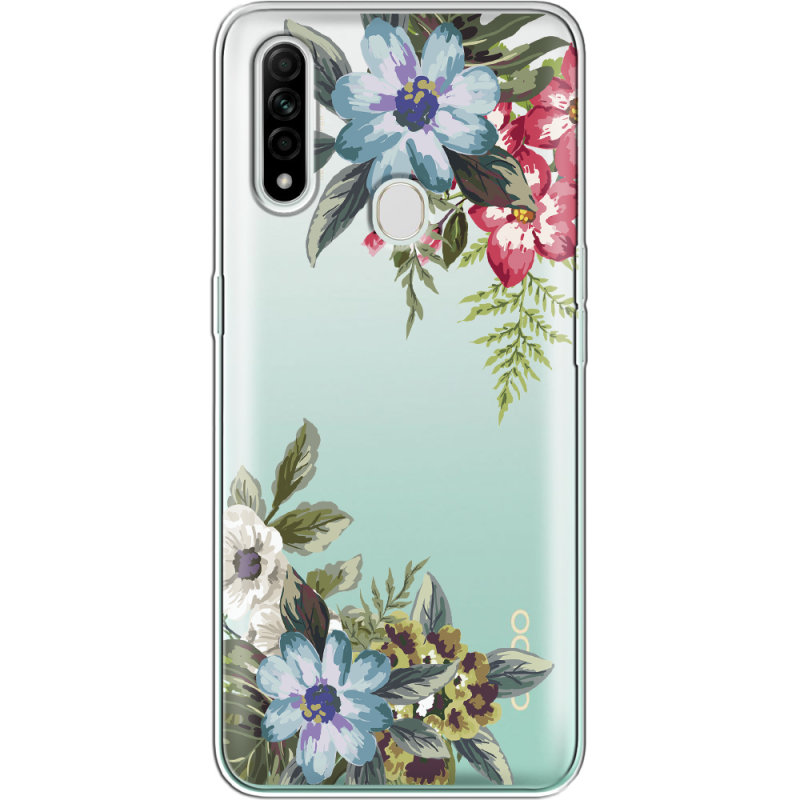 Прозрачный чехол BoxFace OPPO A31 Floral