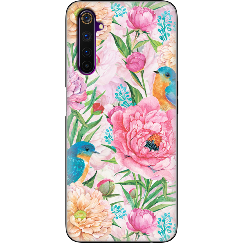 Чехол BoxFace Realme 6 Pro Birds in Flowers