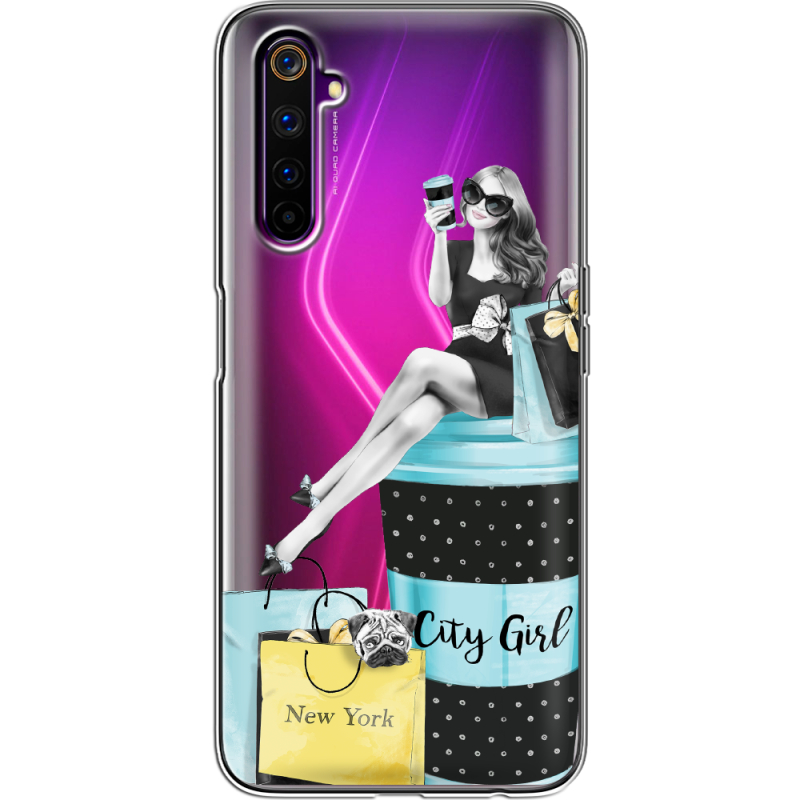 Прозрачный чехол BoxFace Realme 6 Pro City Girl