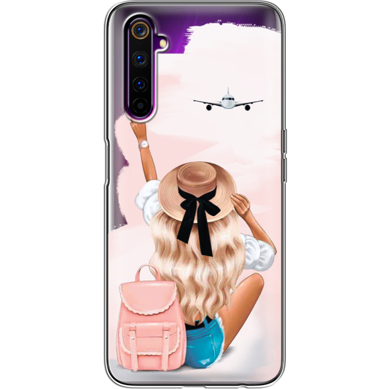 Прозрачный чехол BoxFace Realme 6 Pro Travel Girl