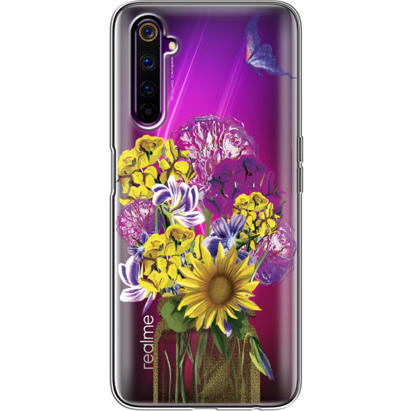 Прозрачный чехол BoxFace Realme 6 Pro My Bouquet