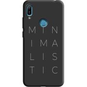 Черный чехол Uprint Huawei Y6 Prime 2019 Minimalistic