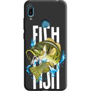 Черный чехол Uprint Huawei Y6 Prime 2019 Fish