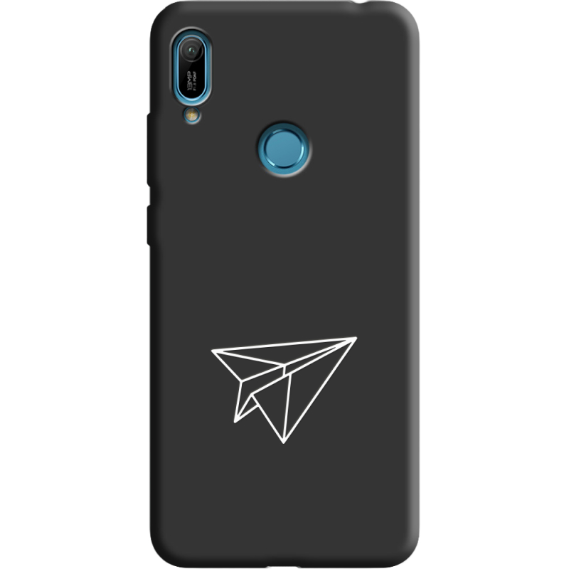 Черный чехол Uprint Huawei Y6 Prime 2019 Paper Plane