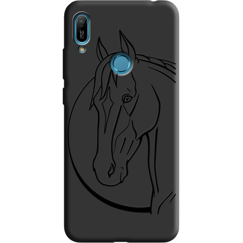 Черный чехол Uprint Huawei Y6 Prime 2019 Horse