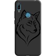 Черный чехол Uprint Huawei Y6 Prime 2019 Wolf