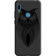 Черный чехол Uprint Huawei Y6 Prime 2019 Owl