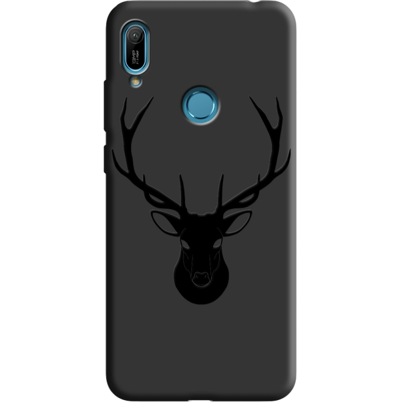 Черный чехол Uprint Huawei Y6 Prime 2019 Deer