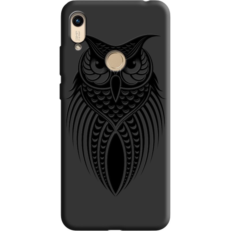 Черный чехол BoxFace Honor 8A Owl