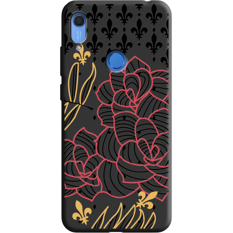 Черный чехол BoxFace Huawei Y6s FranceFlowers