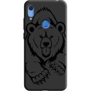 Черный чехол BoxFace Huawei Y6s Grizzly Bear