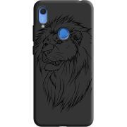 Черный чехол BoxFace Huawei Y6s Lion