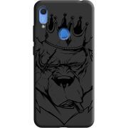 Черный чехол BoxFace Huawei Y6s Bear King