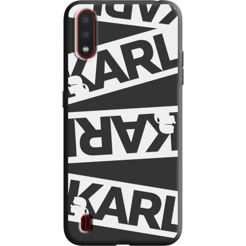 Черный чехол BoxFace Samsung A015 Galaxy A01 White Karl