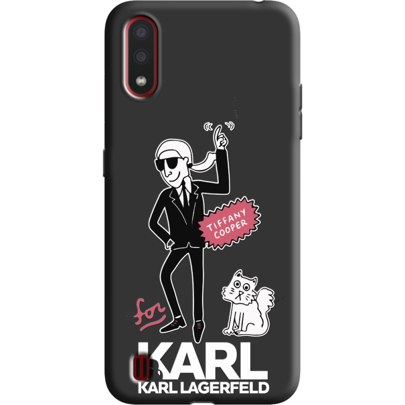 Черный чехол BoxFace Samsung A015 Galaxy A01 For Karl