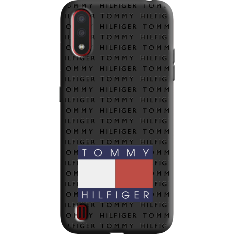 Черный чехол BoxFace Samsung A015 Galaxy A01 Tommy Print