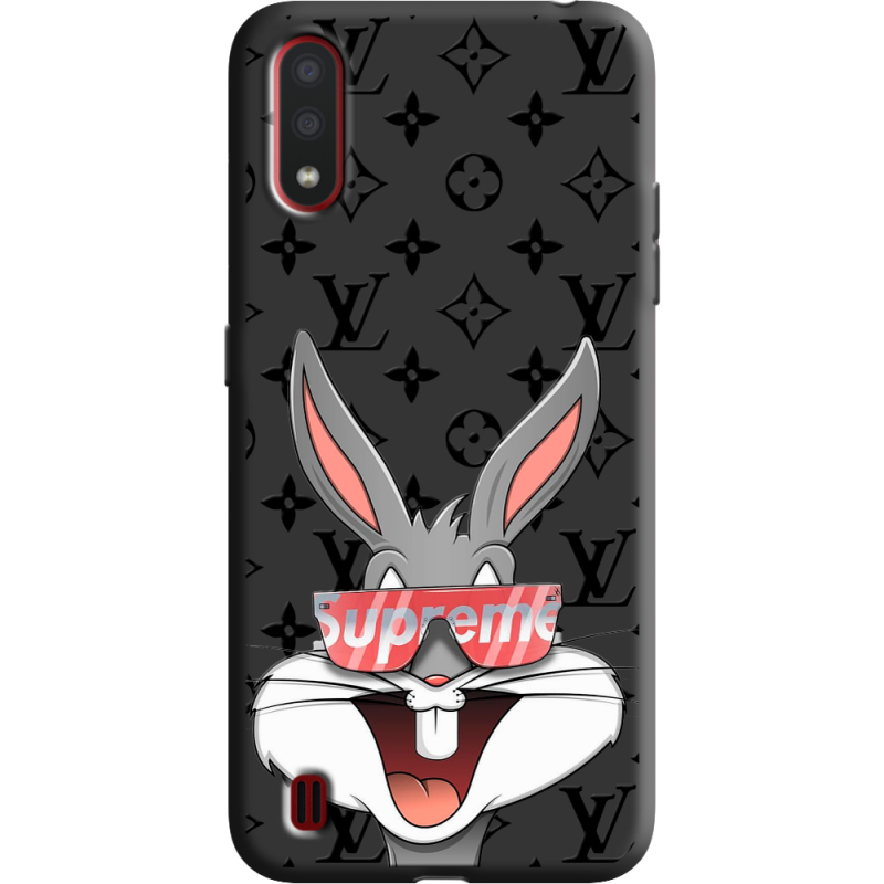 Черный чехол BoxFace Samsung A015 Galaxy A01 looney bunny