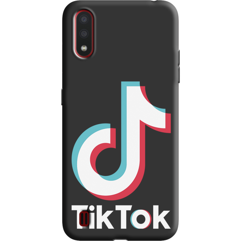 Черный чехол BoxFace Samsung A015 Galaxy A01 Tik Tok