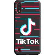 Черный чехол BoxFace Samsung A015 Galaxy A01 Tik Tok